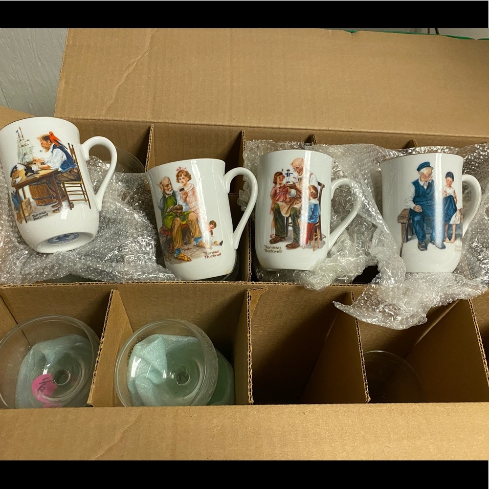 Normal Rockwell Museum Series Collectible Mug Set